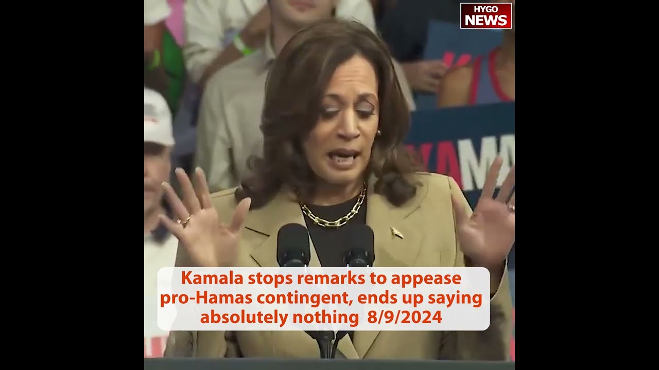 Kamala stops remarks to appease pro-Hamas contingent, Border Czar; Walz: weirdest damn ideas