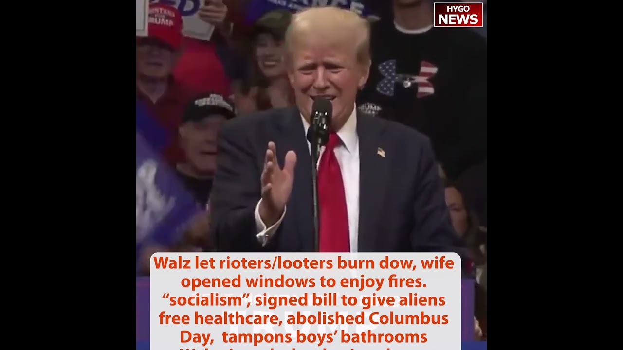 Trump blasted: Tim Walz let rioters & wife opened windows to enjoy smell, says weird as hell