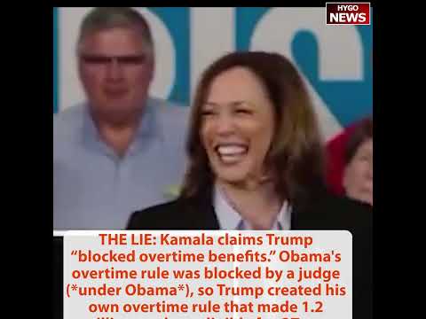 THE LIE: Kamala & Walz claim Trump “blocked overtime benefits for millions of workers”