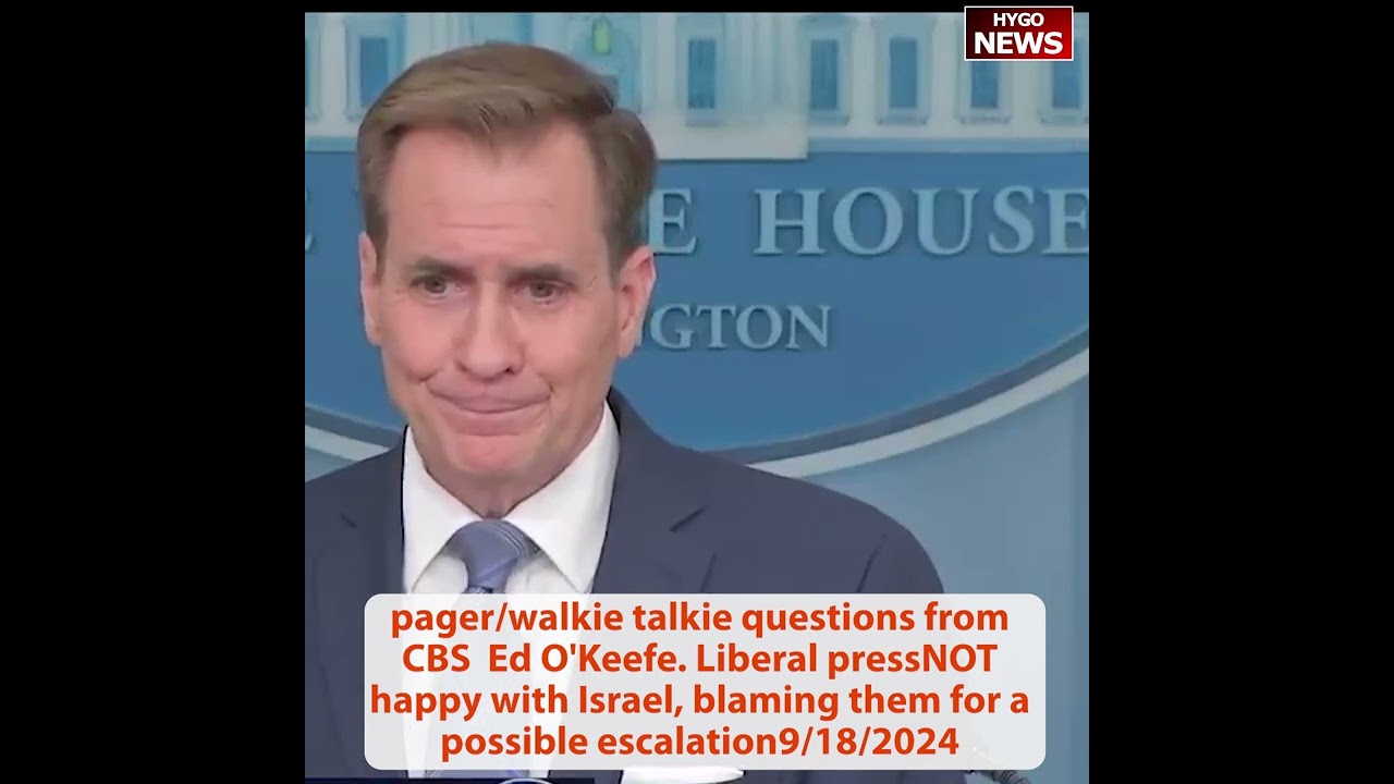 Exploding pager/walkie talkie questions, liberal press blame Israel escalation in the region