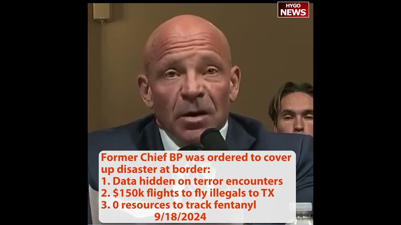 Former Chief BP Agent: Biden-Harris cover up border disaster: Data hidden, $150k flights, 0 resource