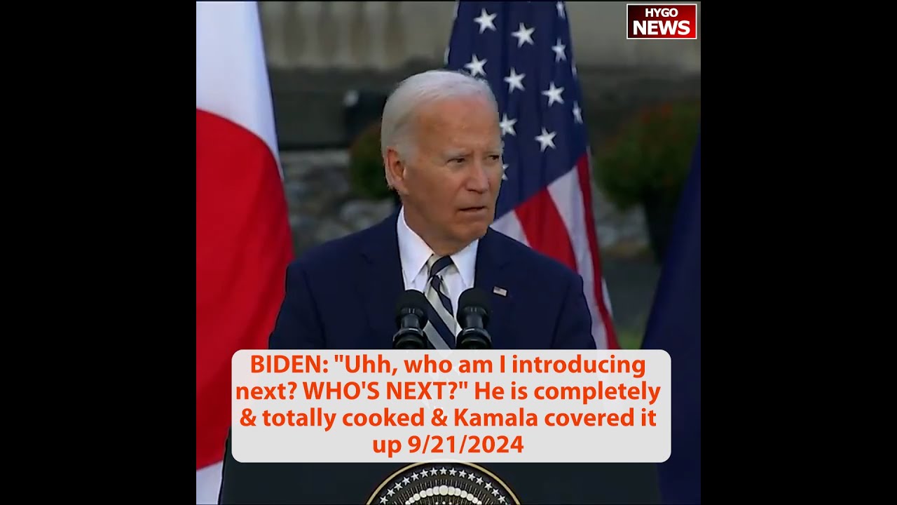 BIDEN: WHO’S NEXT? WALZ TELLS TRUTH: We can’t afford four more years; Kamala unscripted? Fracking