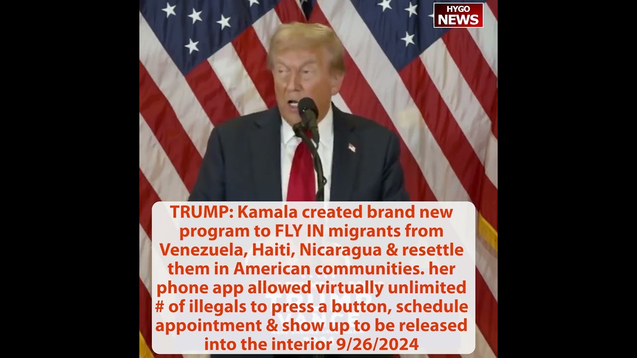 Biden starts randomly screaming again; TRUMP: Kamala created new program to FLY IN migrants & App