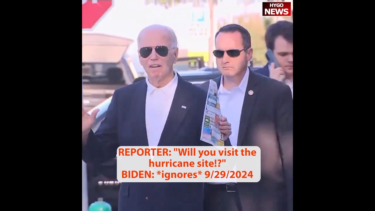 BIDEN: ignores hurricane question; 2nd Gentleperson masculinity; Do we believe her now?