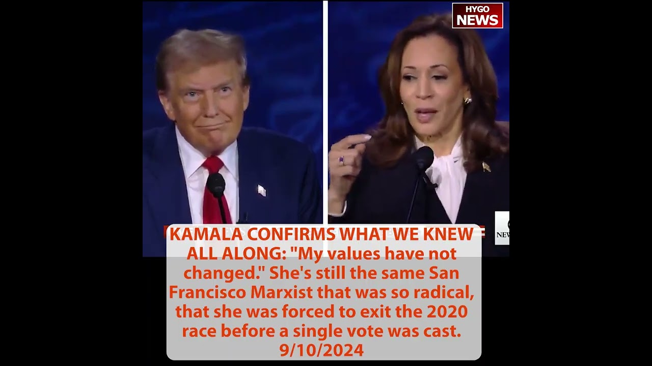 TRUMP: I took a bullet because they say I’m a threat to democracy; KAMALA: My values not changed