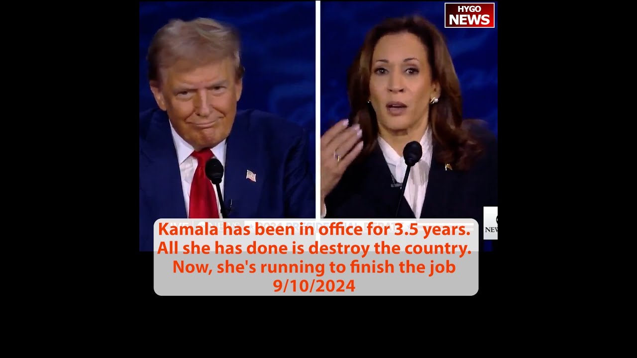 Kamala 3.5 yrs to destroy, running to finish job, most divisive; do away private insurance