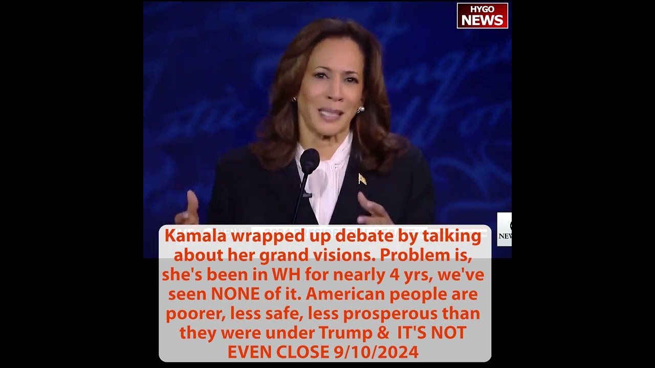 RFK: clearly biased; Kamala wrapped up debate talking grand visions Problem: she’s been in WH 3.5 yr