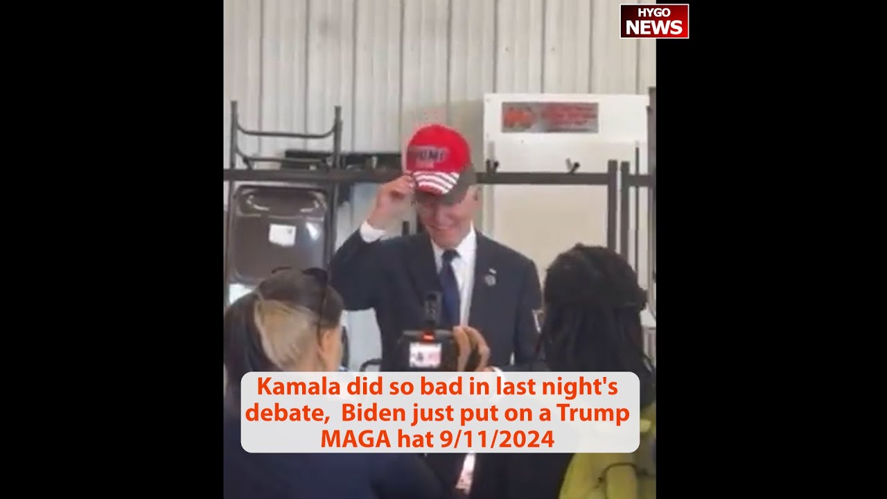 Stunning Biden put on a Trump hat; TRUMP: In fact I was going to send her a MAGA hat; Trump 9/11