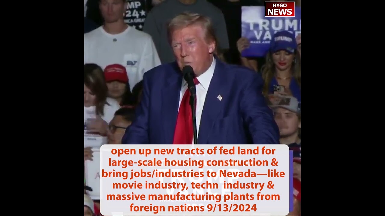 TRUMP on vote for Kamala: war bring back the draft; open up new tracts of fed land for housing