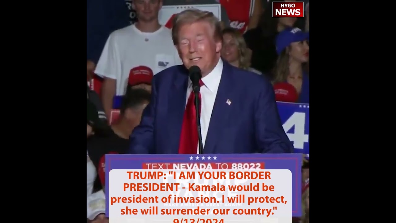 TRUMP: I AM BORDER PRESIDENT, Kamala be president of invasion; Kamala deliver Chaos, I restore Law