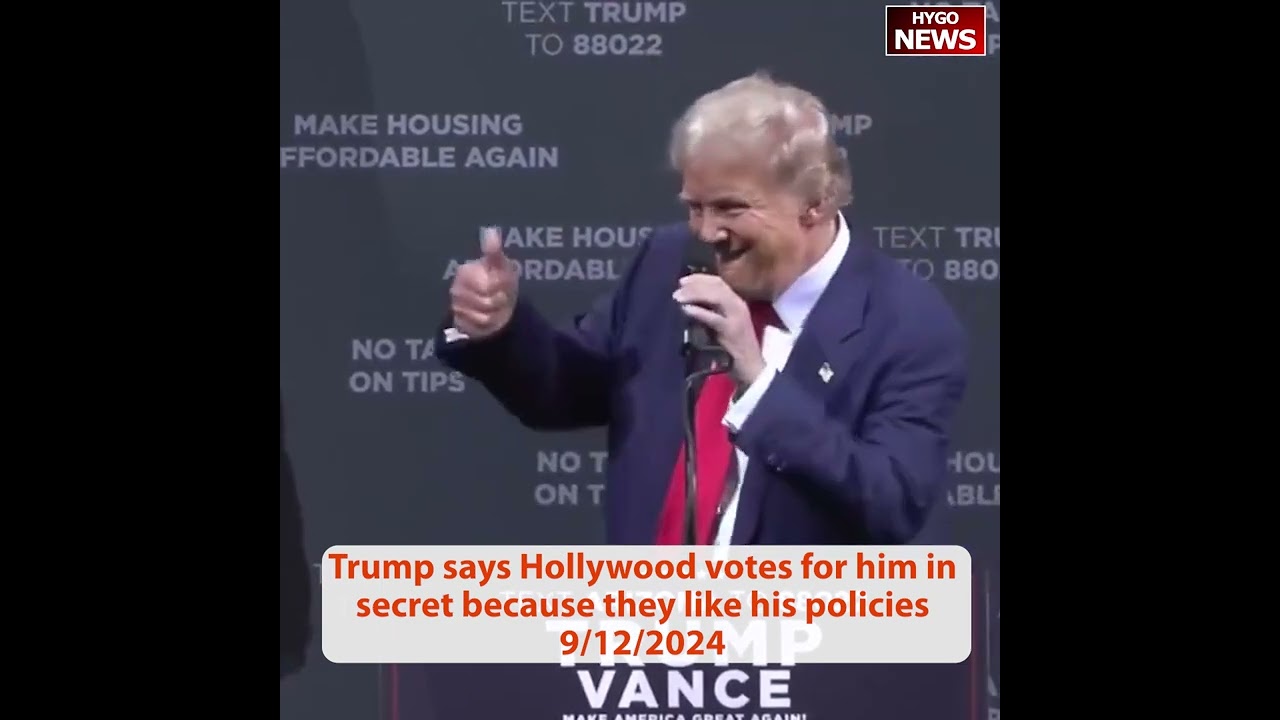 Trump I was “angry” at debate about 21M illegals, Hollywood votes for him in secret