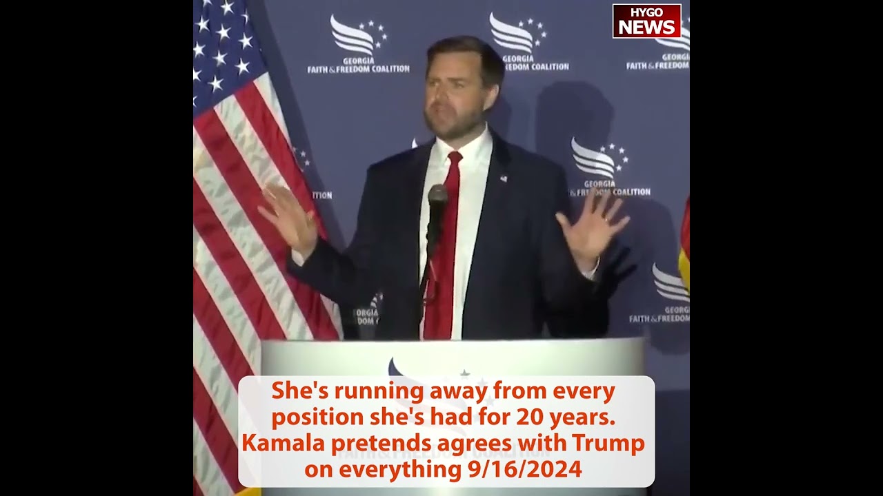 Vance shares Trump telling jokes “they wouldn’t let me finish”; Kamala reverse every single position