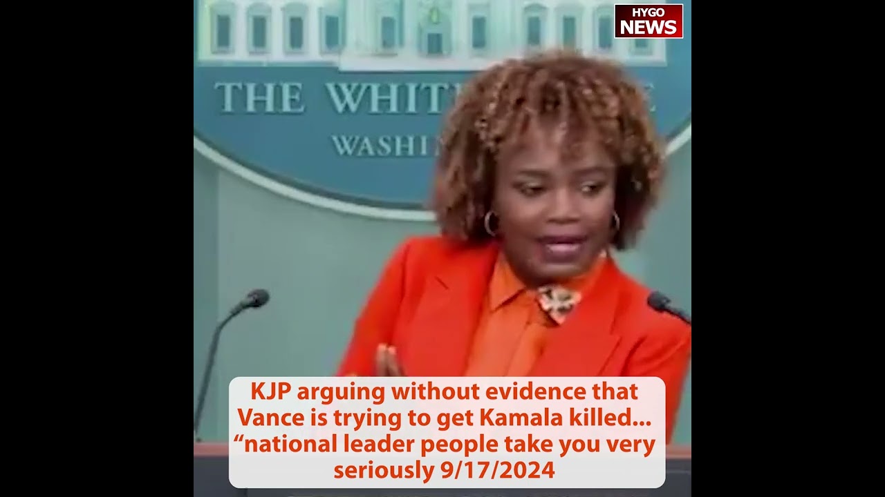 Q: Vance comments diff conservatives & liberals KJP: dangerous leader people take you seriously