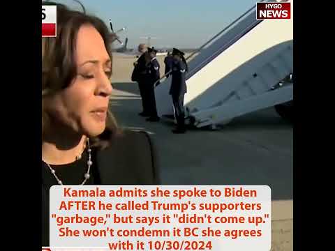 Kamala defends Biden calling Trump supporters “garbage”; Walz refuses to distance himself from Biden