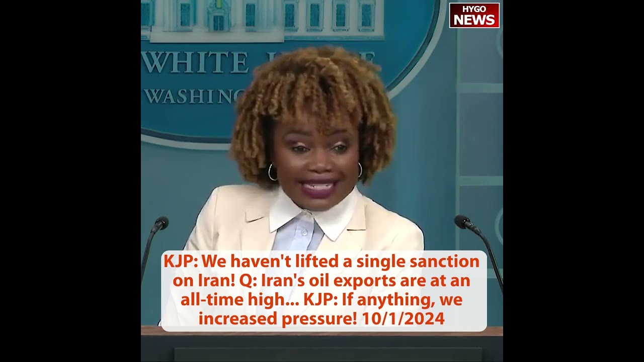 KJP: We haven’t lifted a single sanction on Iran! Q: Iran exports all-time high; Sullivan escalatio