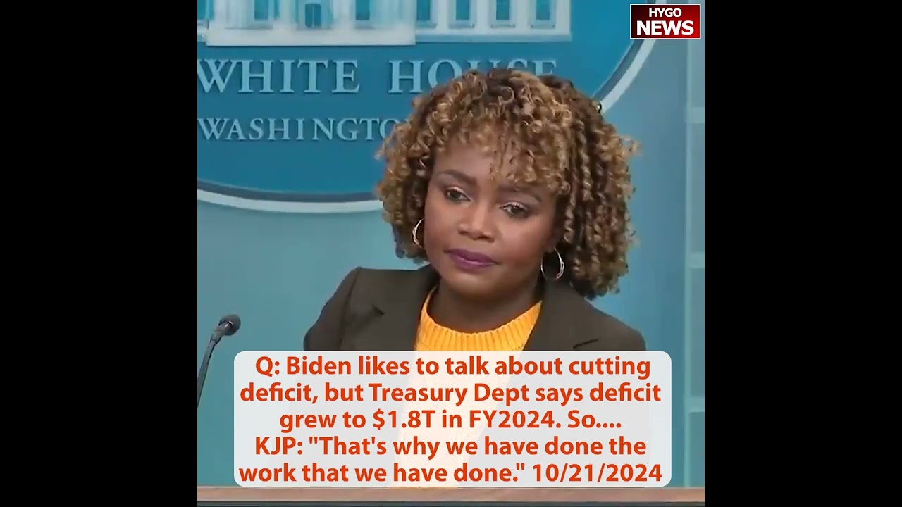 Q: “Did you work at a McDonald’s!?” Deficit grew to $1.8T in FY2024; Kamala differing Biden?