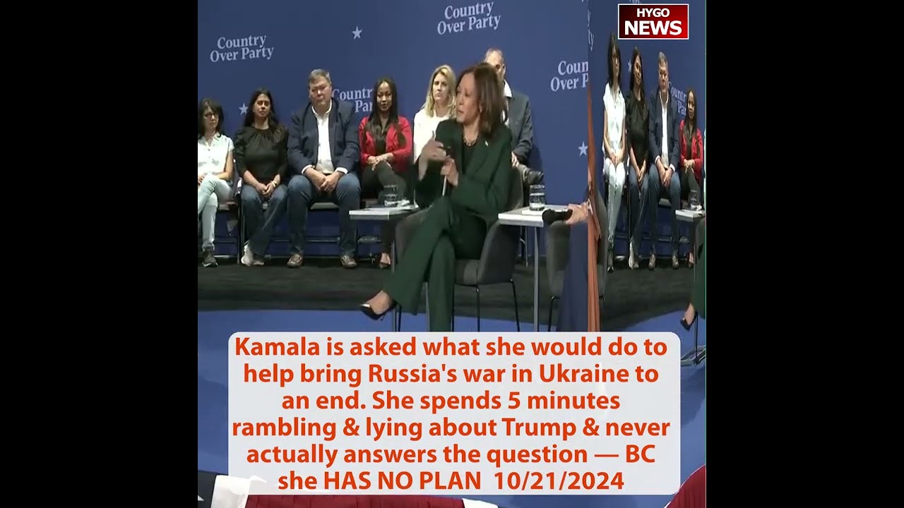 Host admits audience can’t ask Qs BC “pre-determined”; Kamala: “Not eating gummies! HAHAHAHAHAHAHAHA