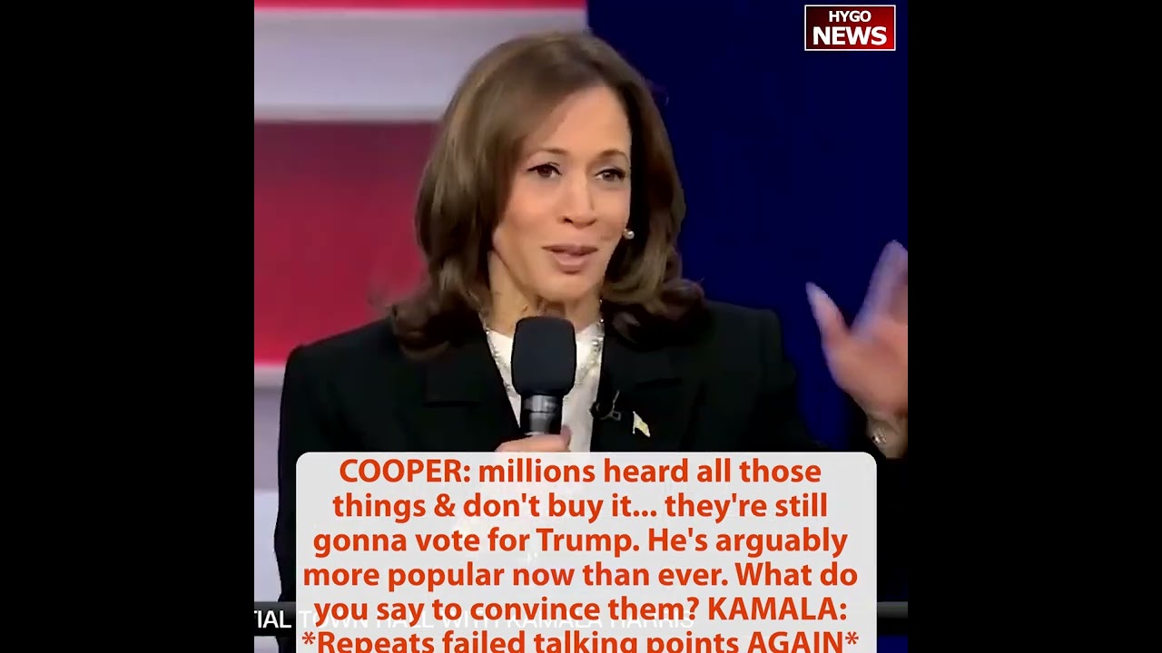 COOPER: don’t buy it, still vote for Trump; Kamala: AGAIN unable to answer different than Biden