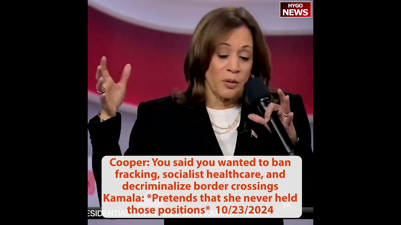 Q: You said you wanted to ban fracking? Anybody above $400K taxes raised? Kamala: complicated