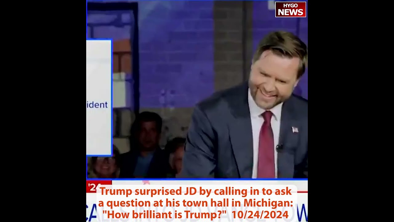 Trump surprised Vance by calling in “How brilliant is Trump?” & “How brilliant is Kamala?”