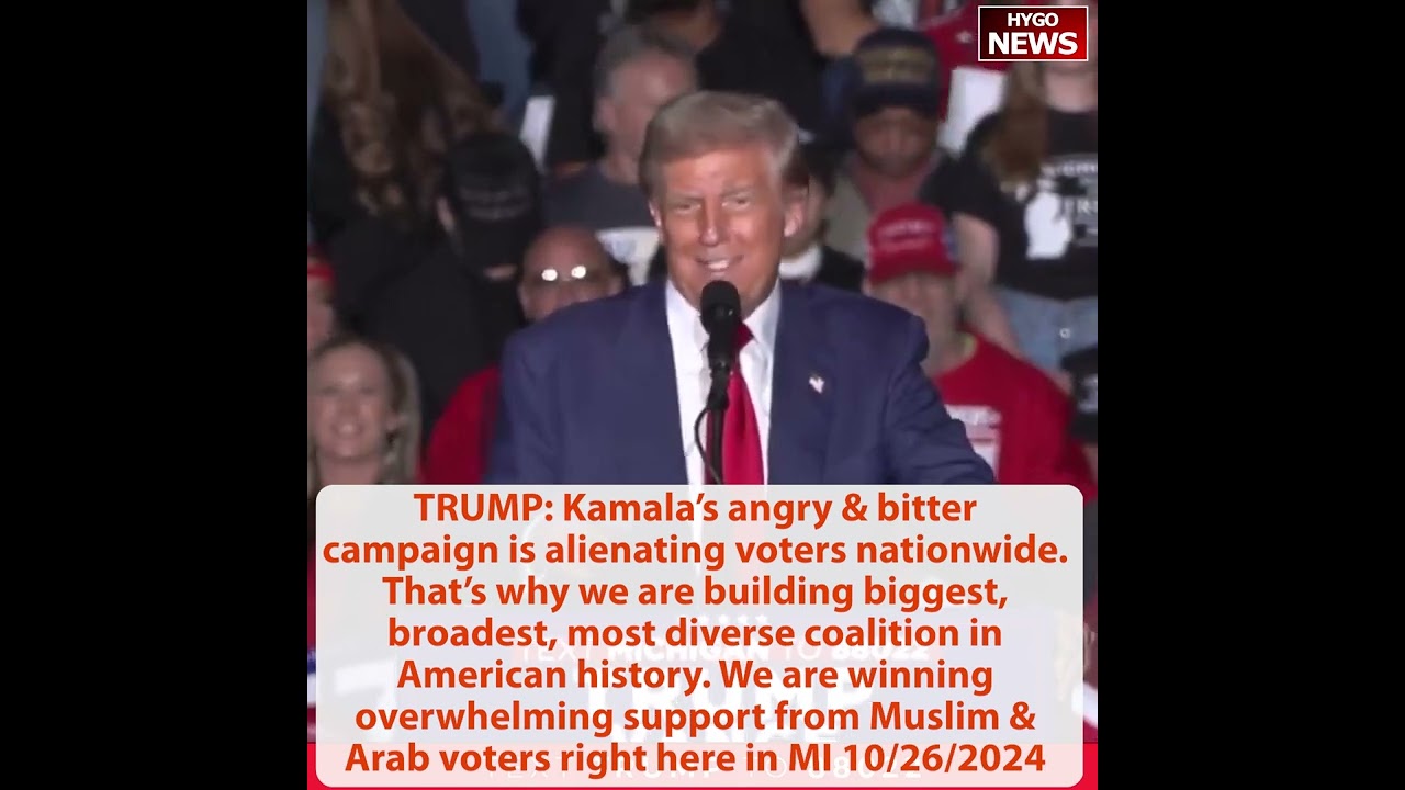 TRUMP: We’ve been doing this together for 9 years, I love you all; Kamala angry and bitter campaign