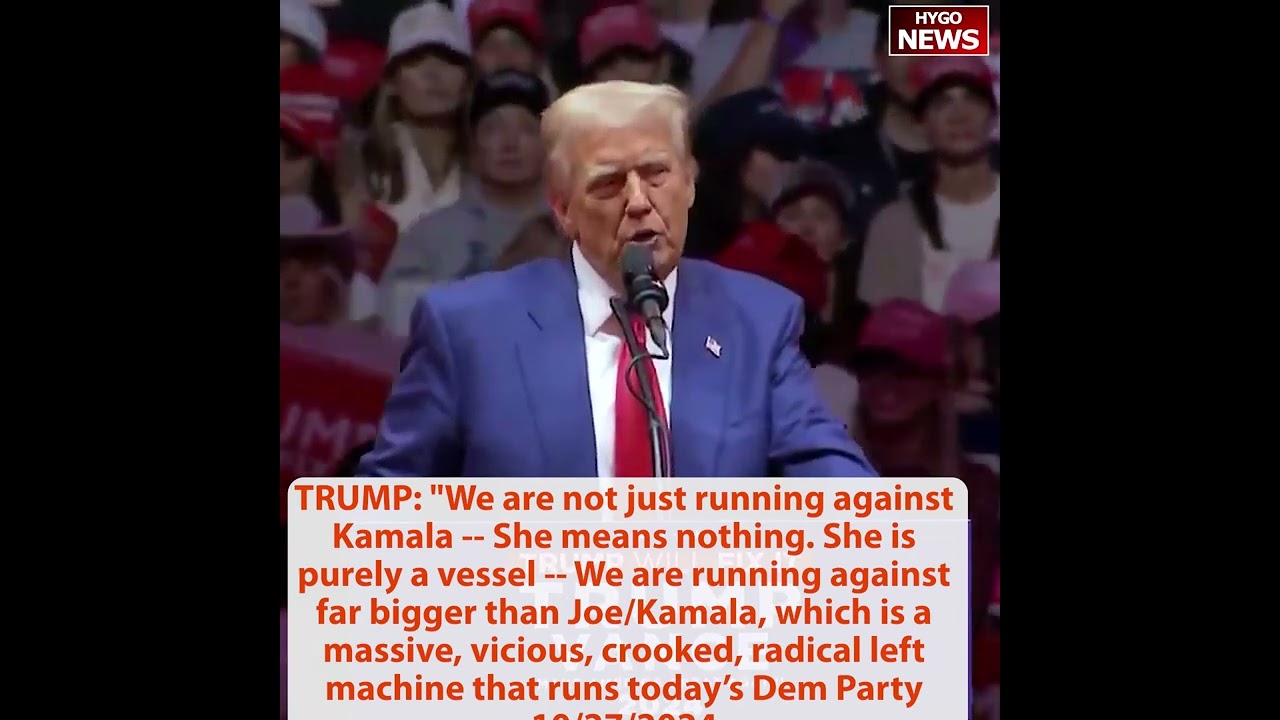 TRUMP: We are running against far bigger more powerful than Kamala, which is radical left machine