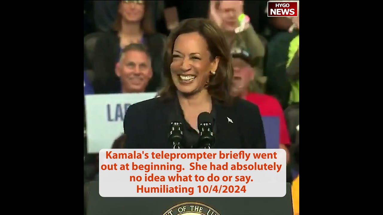 Kamala’s teleprompter went out Humiliating; firefighters not endorse her; steals another policy