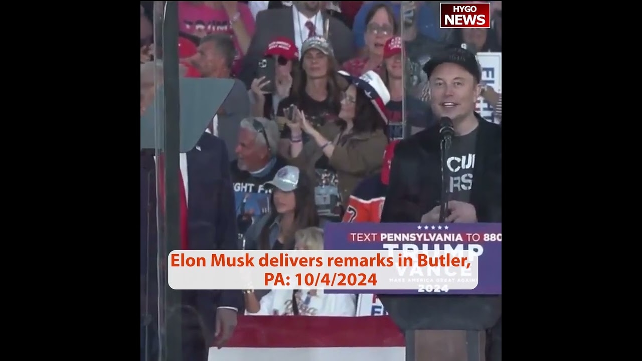 Elon Musk at Trump rally in Butler: I’m dark MAGA, Just be a pest to everyone, Fight, fight, vote