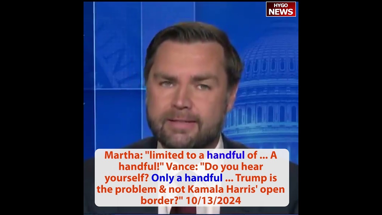 Vance: Do you hear yourself? & Trump is the problem not Kamala? Trump invoke Alien Enemies Act 1798