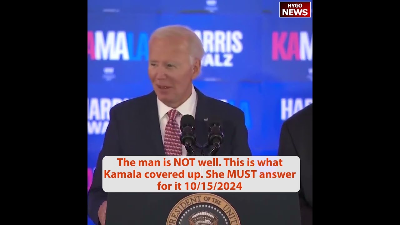 Biden can’t even insult Trump without botching it; The man is NOT well. This is what Kamala covered