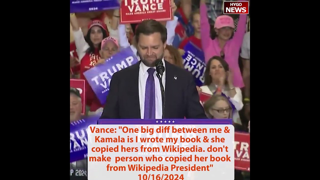 Vance: Kamala said ‘Nothing comes to mind’ = official tagline of Kamala campaign: Nothing to mind