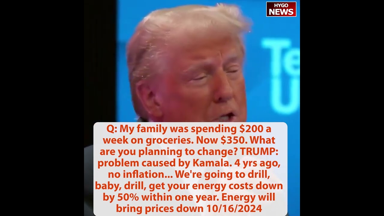 Hardest Question: What are 3 virtues that you see in Kamala? TRUMP: she seems to have ability to