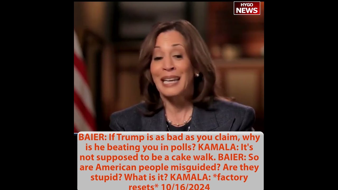 Kamala screaming, humiliating an unmitigated disaster; couldn’t answer even basic questions!