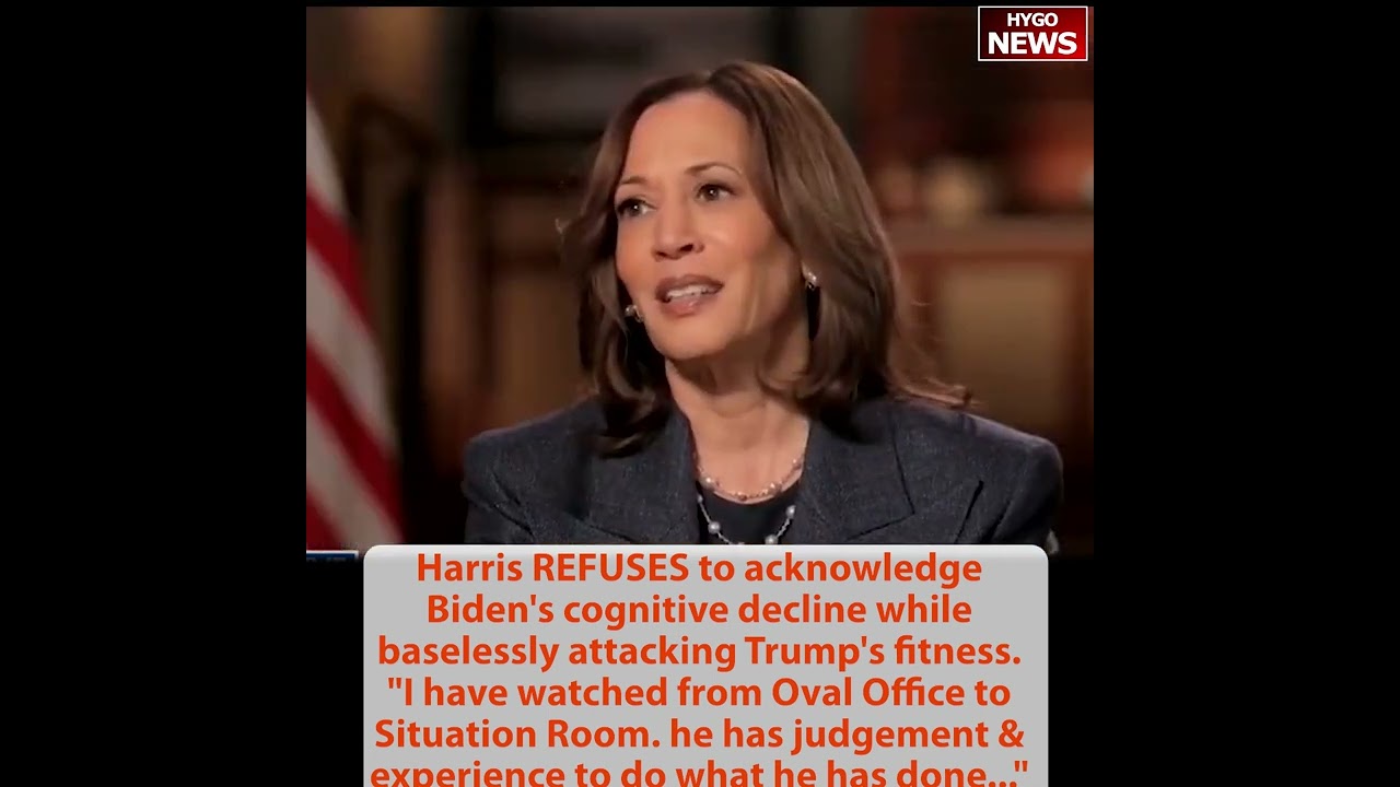 Kamala REFUSES Biden’s decline attacking Trump’s fitness; Vance: Kamala pathological going on