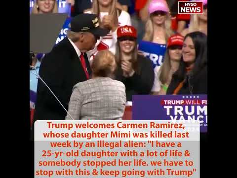 Trump welcomes Carmen Ramirez: I have a 25-yr-old daughter & somebody stopped her life