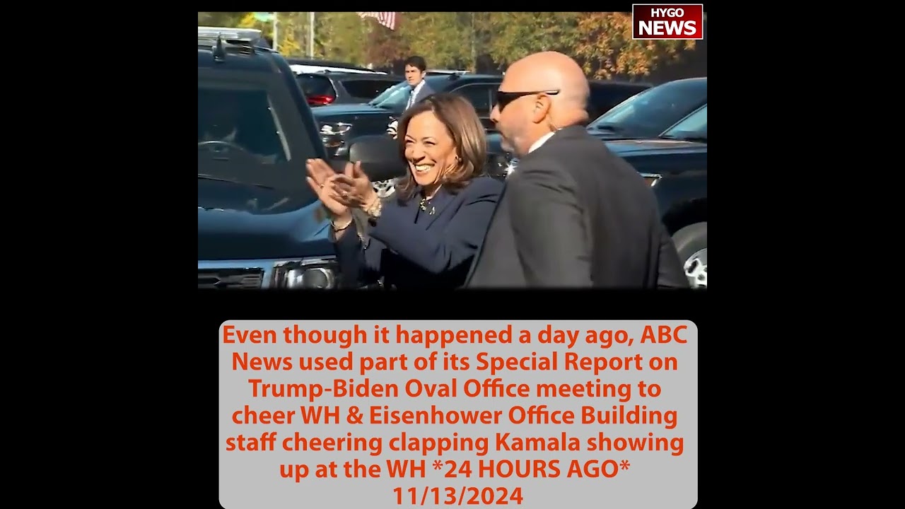 Trump: “Isn’t it nice to win?” ABC Special Report on Trump-Biden meeting cheering Kamala 24-HRS AGO