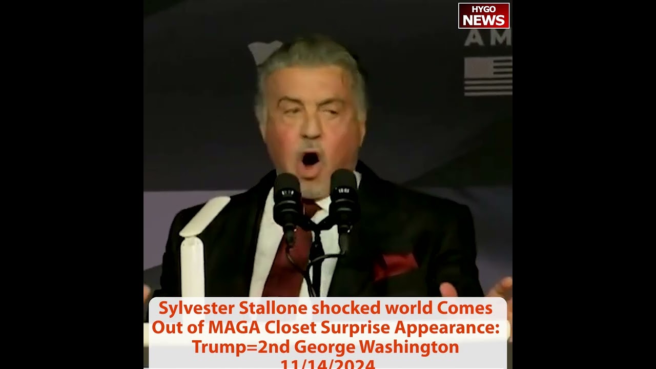 Sylvester Stallone shocked world Comes Out of MAGA Closet Surprise Appearance: Trump=2nd George Wash