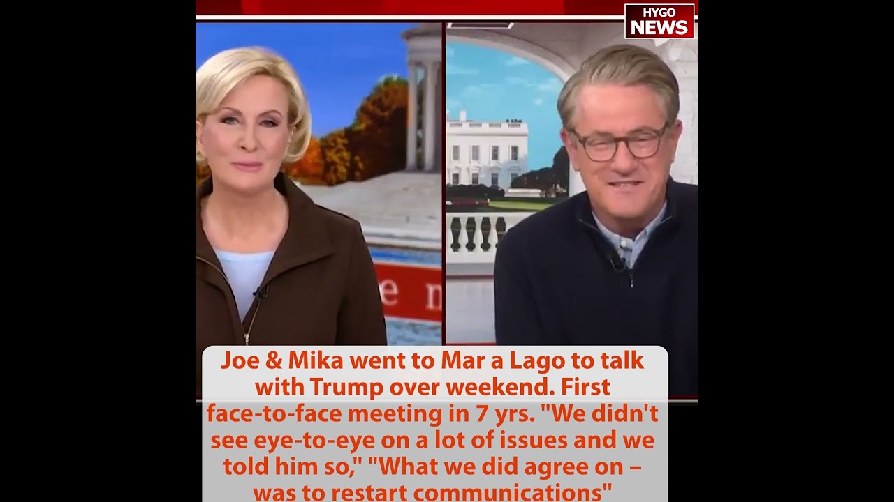 Joe & Mika went to Mar a Lago to talk with Trump: we didn’t see eye-to-eye & we told him so