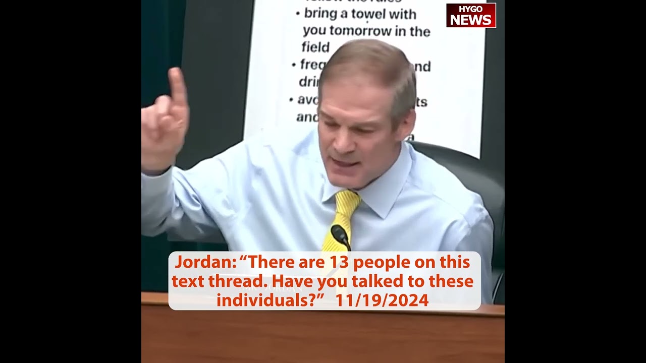 Chairman Jordan Grills FEMA on Avoiding Trump Sign Homes: Have you talked to 13 people on this text?