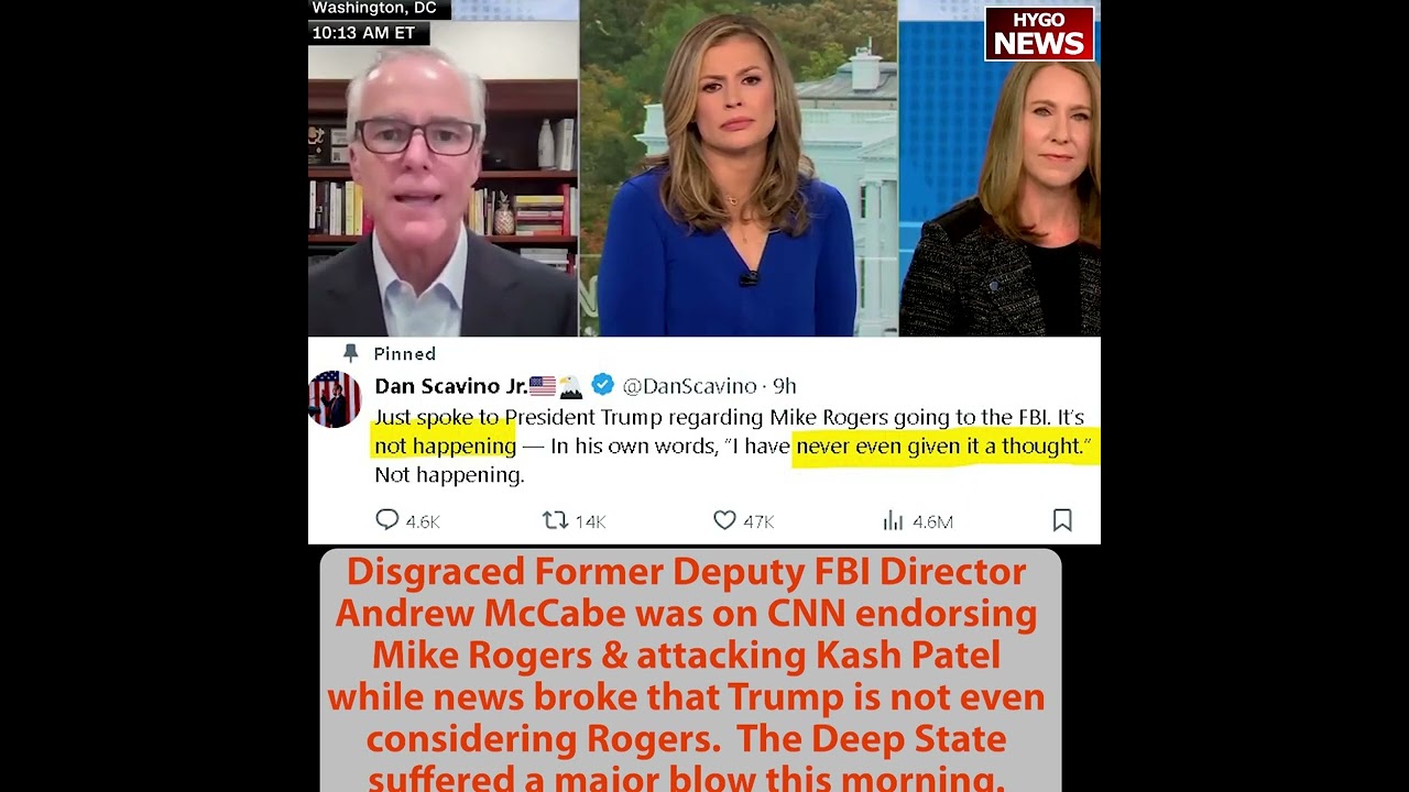 Andrew McCabe endorsing Mike Rogers; Lou Holtz on Linda McMahon; LaTurner: not a setback for Trump