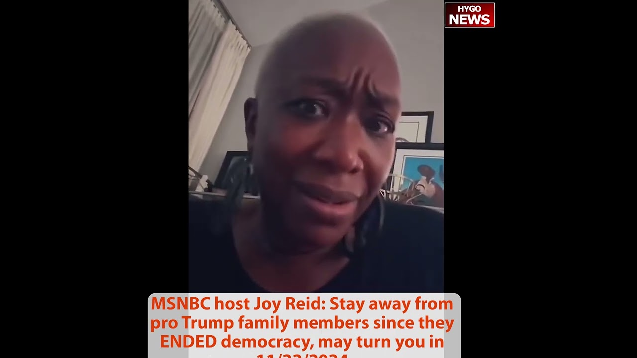 Trump Dance with white MAGA hat; MSNBC Joy Reid Stay away from pro Trump family members