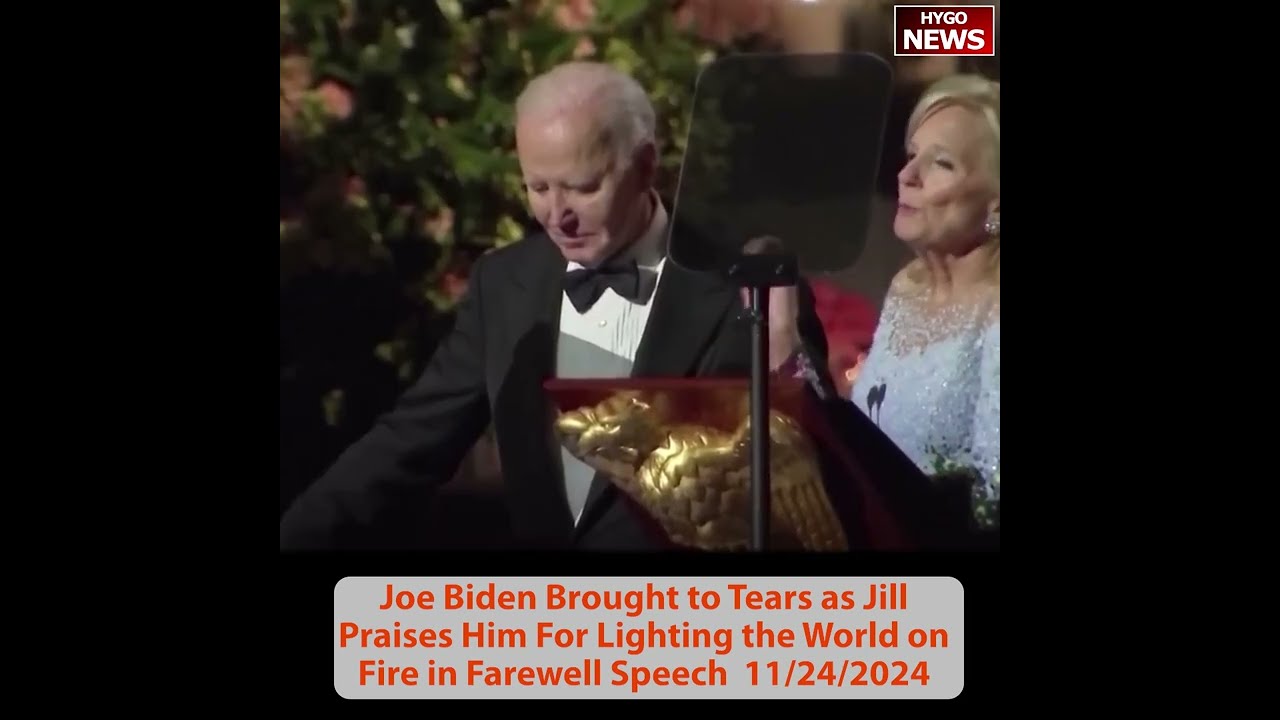 Joe Biden Brought to Tears as Jill Praises in Farewell Speech; Biden pardon Peach & Blossom!