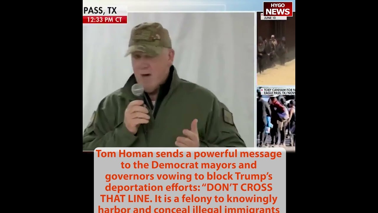 Tom Homan: Don’t test us! Mayor O’Conner: Tax dollars to pay legal fees of migrants deportation