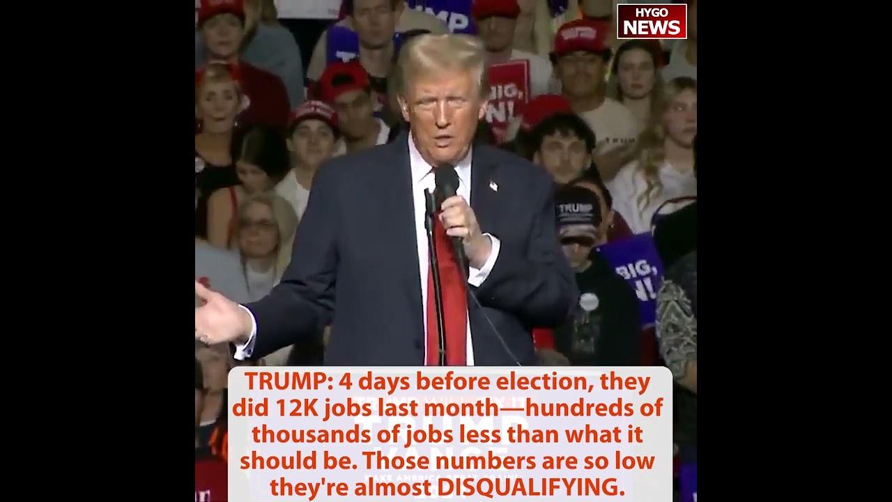 TRUMP: they did 12K jobs last month, 100K jobs less, so low they’re almost DISQUALIFYING