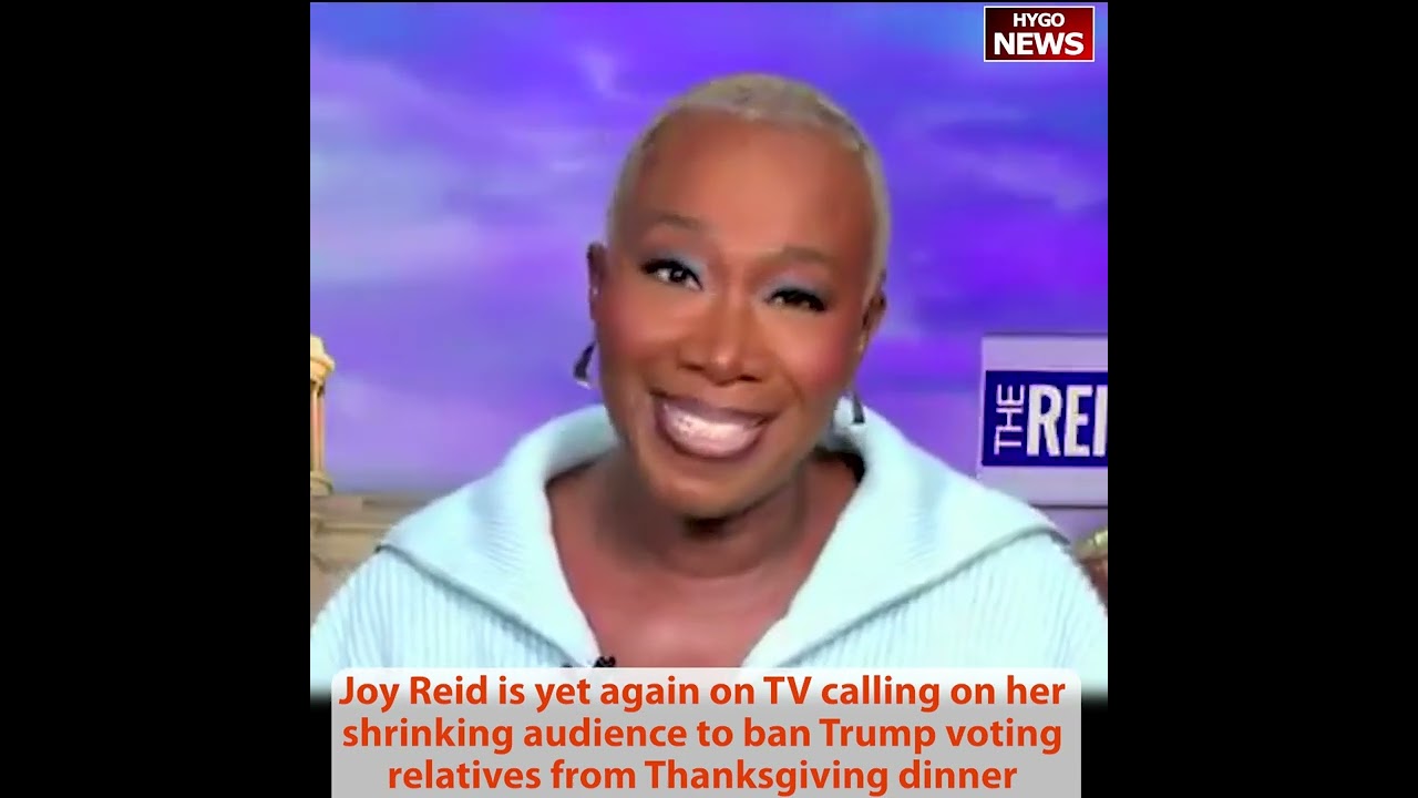 Activists to ruin Thanksgiving; Joy Reid to ban Trump relatives Thanksgiving dinner; Kamala on Euro