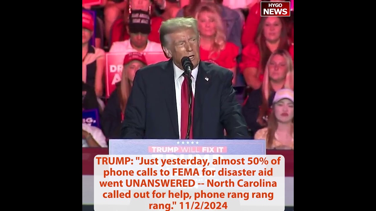 TRUMP: 50% phone calls to FEMA for aid went UNANSWERED; Black voters furious Kamala illegals