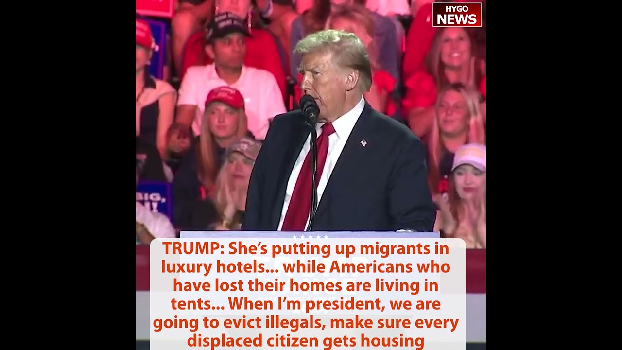 TRUMP: She’s putting up migrants in luxury hotels while Americans who have lost their homes in tents