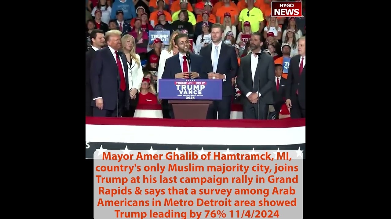 Mayor Amer, Muslim majority city: survey among Arab Americans showed Trump leading by 76%