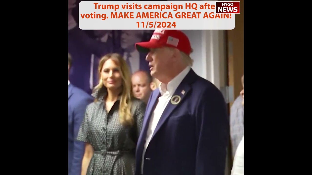 Trump visits campaign HQ & thank staff & asked them to make sure there was no “cheating”