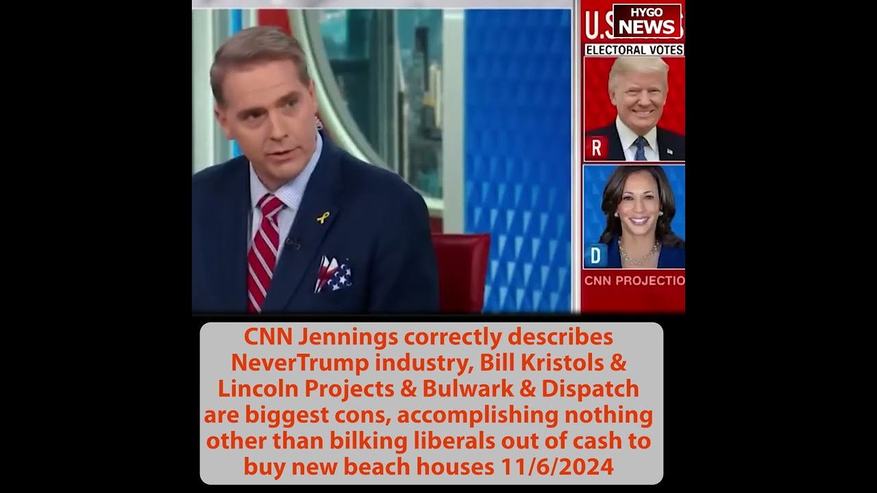 Jennings correctly describes NeverTrump=biggest cons, bilking cash to buy new beach houses